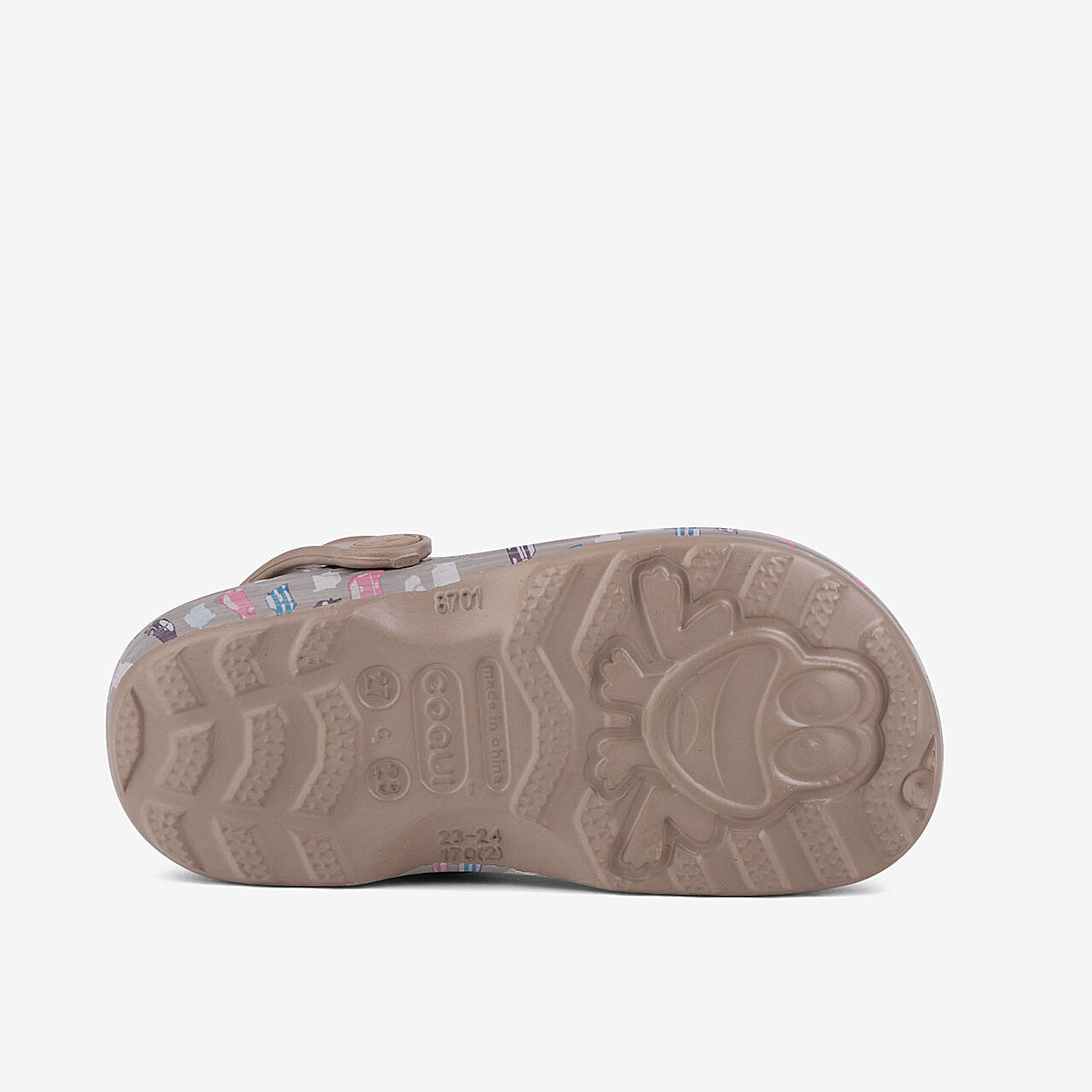 Tamancos infantis COQUI LITTLE FROG Taupe carros 31/32