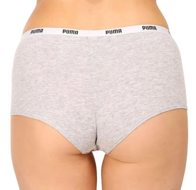 Women's Panties Puma Mini Short 3-Pack White-Grey-Black, S