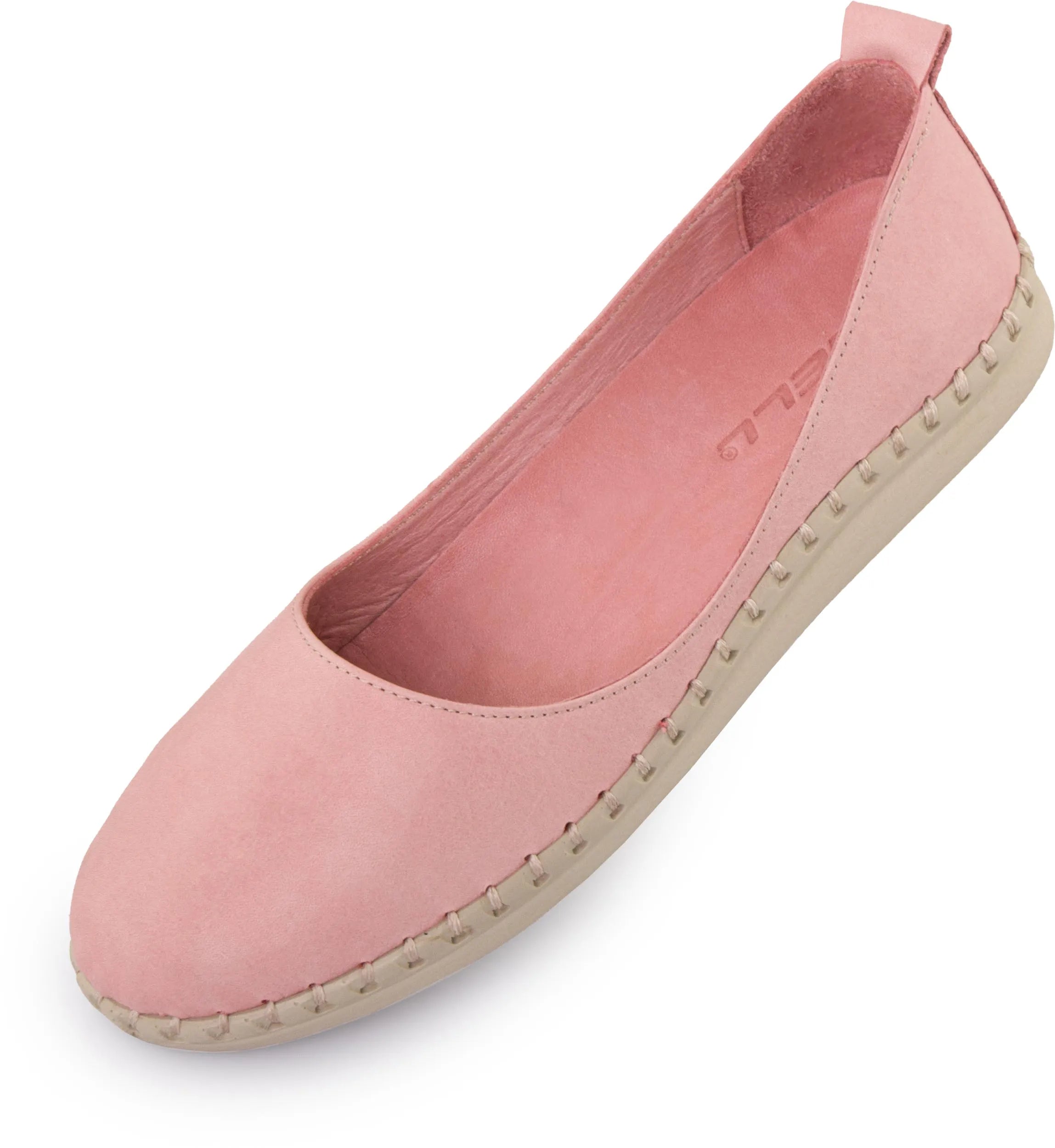 Dames Leren Ballerinas Nell Aurora Roze Roze 37