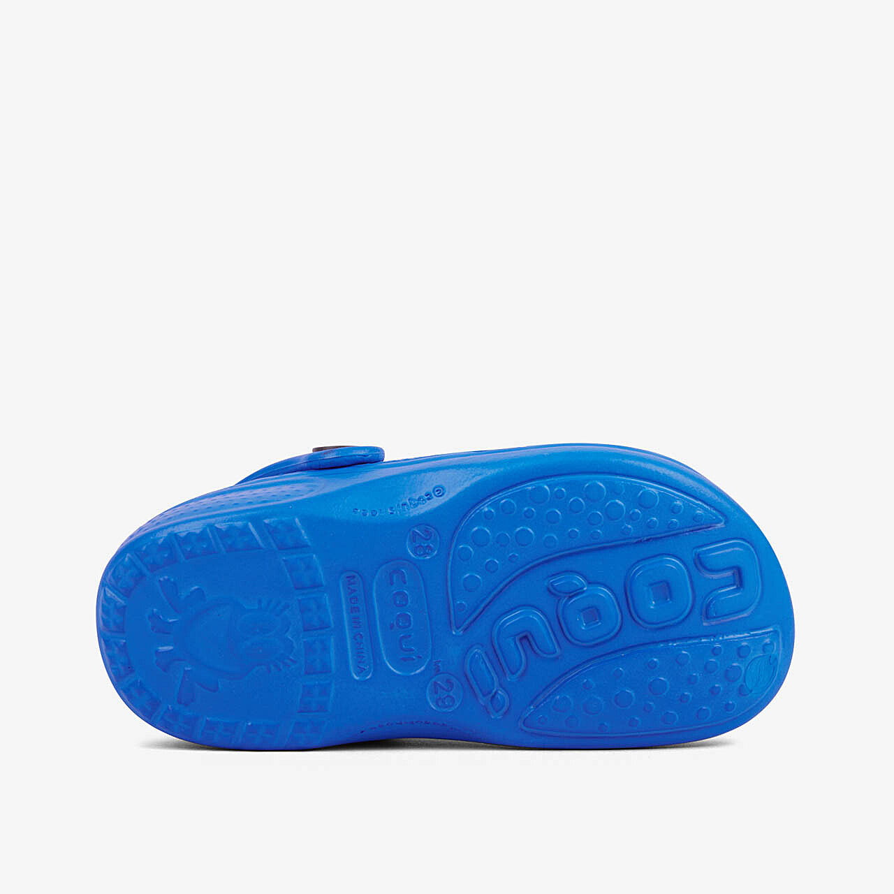 Børnetræsko COQUI BIG FROG Sea Blue + Amulet 32/33