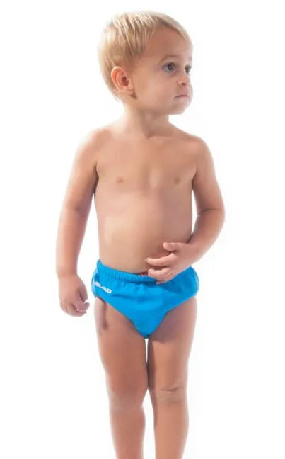 Children's swimwear head jr sws nappy baby turquoise blue 3-6 months.