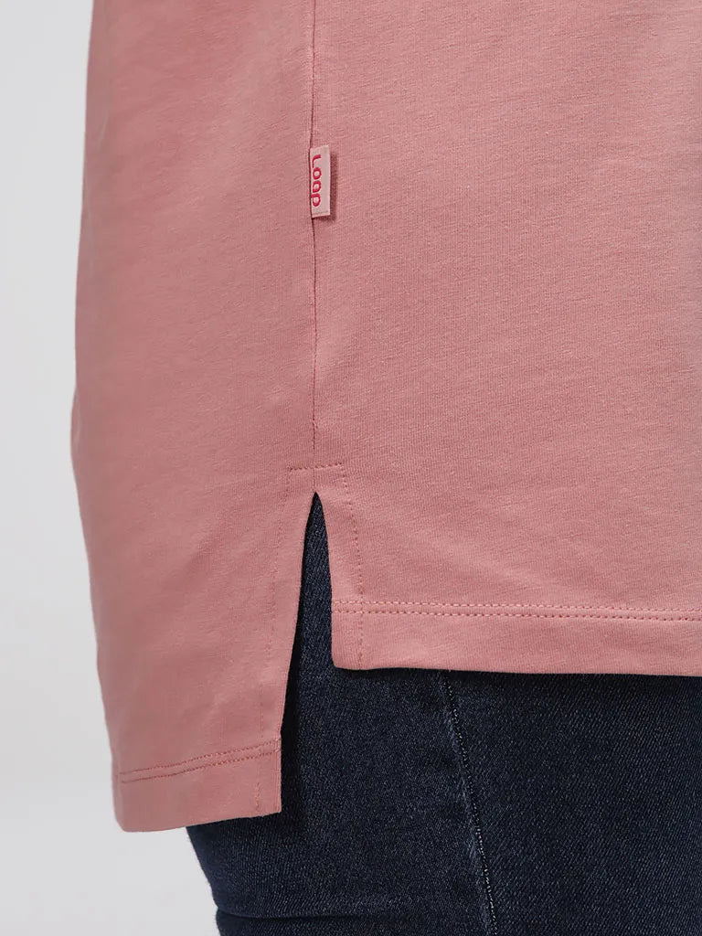 Růžové dámy t -košile loap abvera - pohodlné a trendy