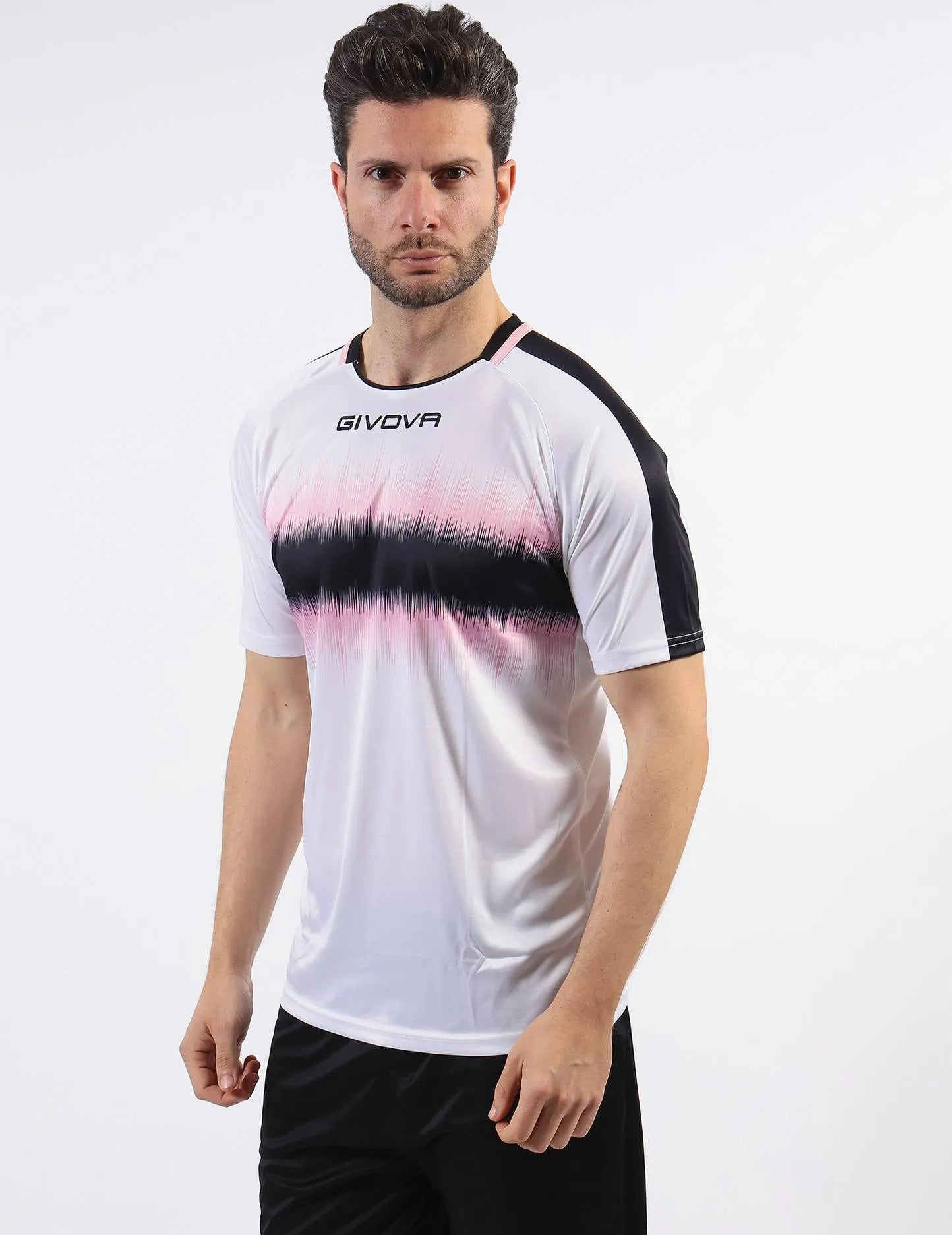 Camiseta deportiva Givova Radio Pink-Black XL