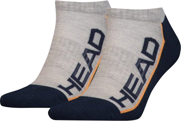 SOCKS Sneakers 2-Pack Gray-Navy 39-42: Åndbar og behagelig
