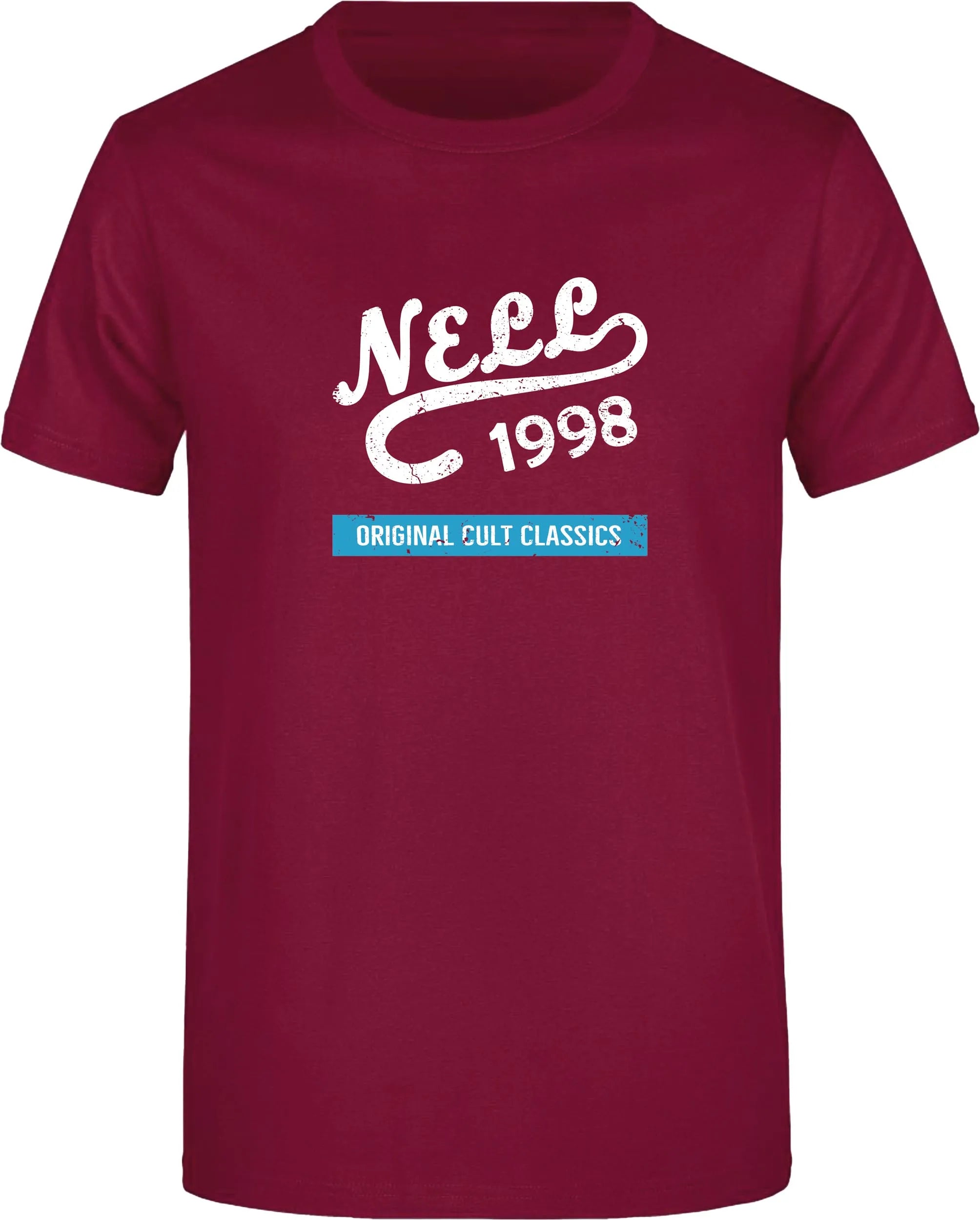 Herren t -Shirt Nell Alban Wine M - Baumwolle und Komfort Pass