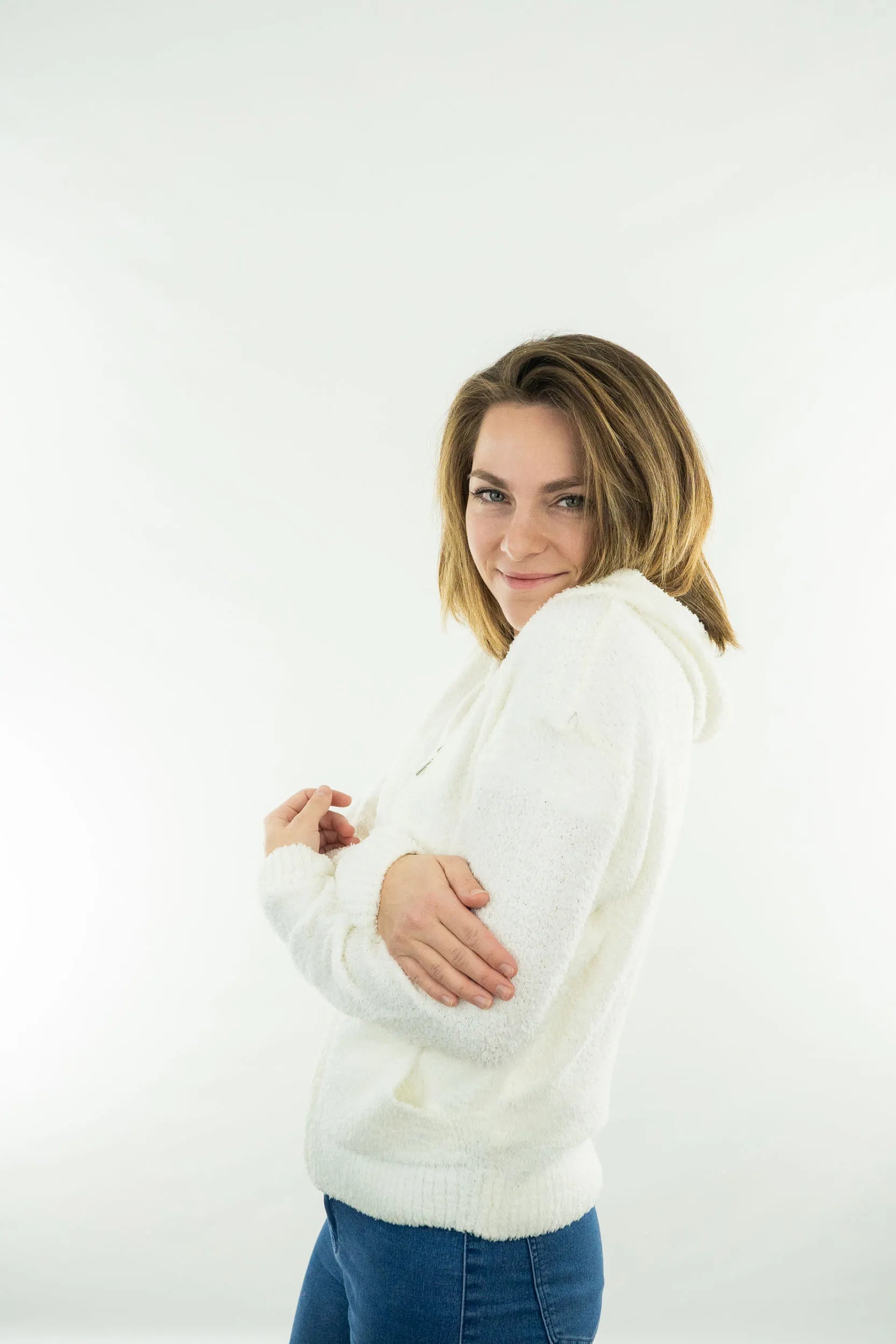 Dámská mikina The People Rep. Anastasia White XL-XXL