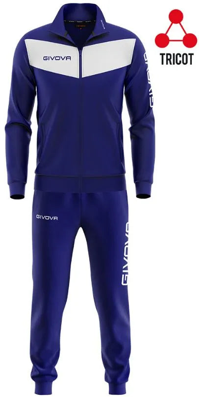 Sports Set Givova Visa Triacetato Blue/White 4xs