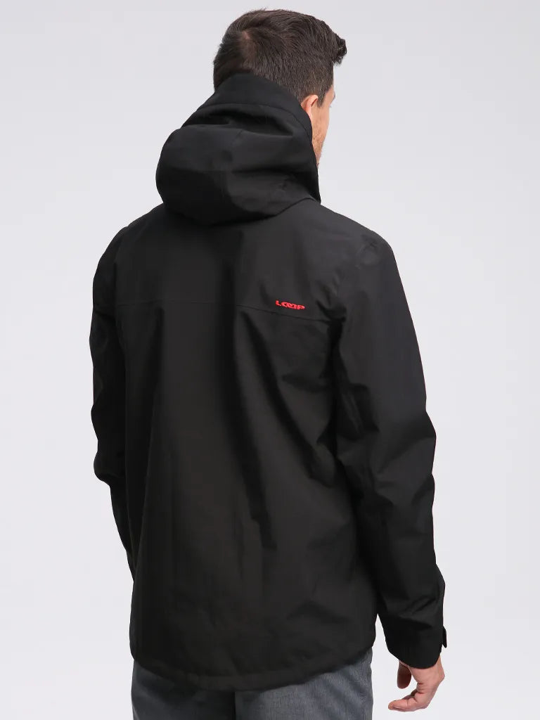 Men's ski jacket loap farozzo black l