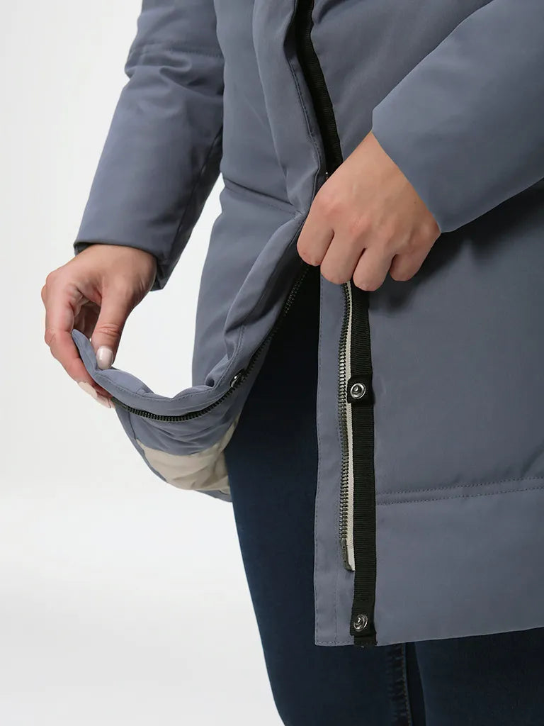 Women's winter jacket loap narnia grey l