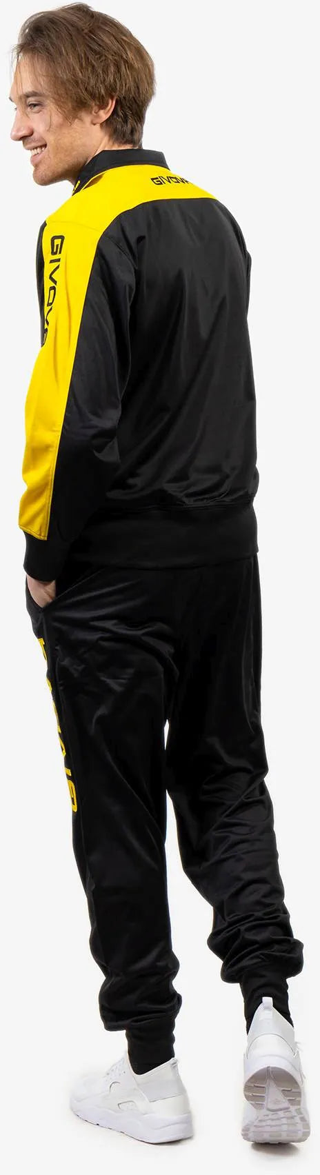 Sports Set Givova Roma Black-Yellow M
