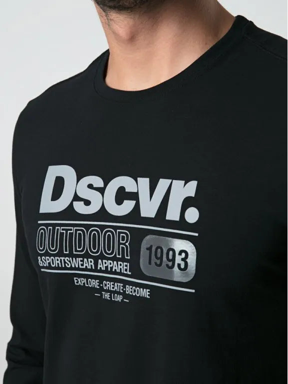 Men's t-shirt loap alarm black m