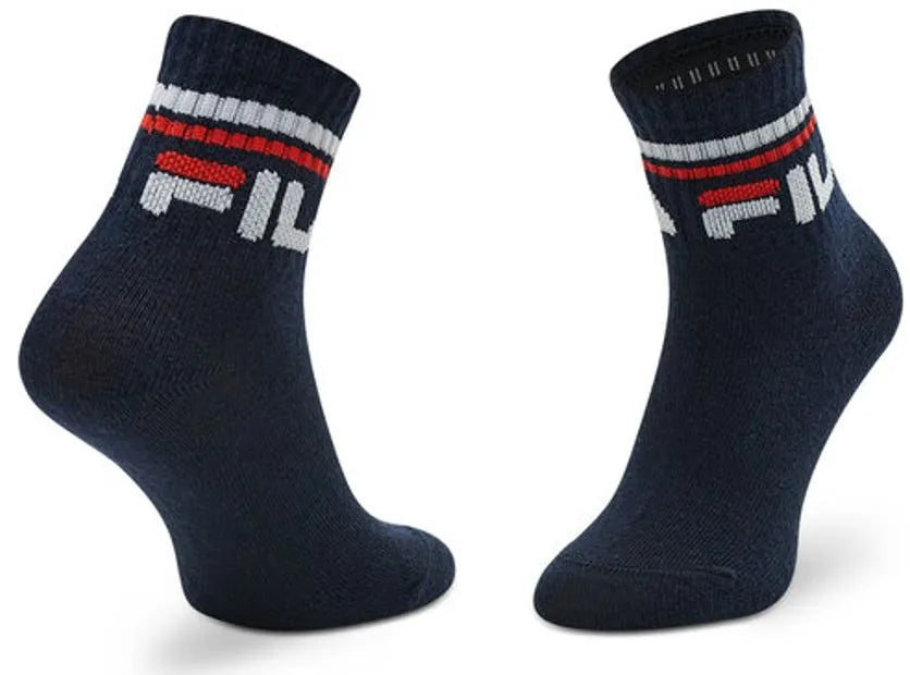 Fila Kids Socks 3-Pack Cabhlach, Méid 27-30, Cotton Mix