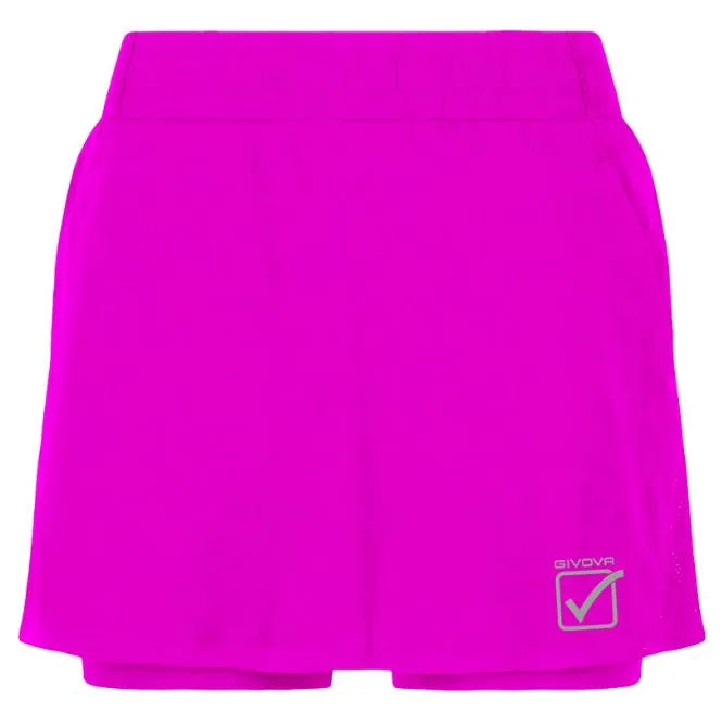 Women's sports skirt givova padel fitness fuxia pink l