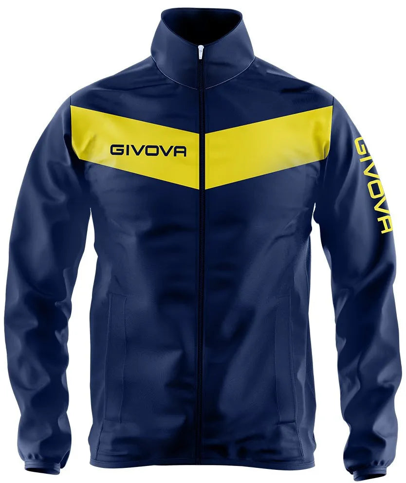 Sportovní bunda Givova Rain Blue-Giallo 2xl