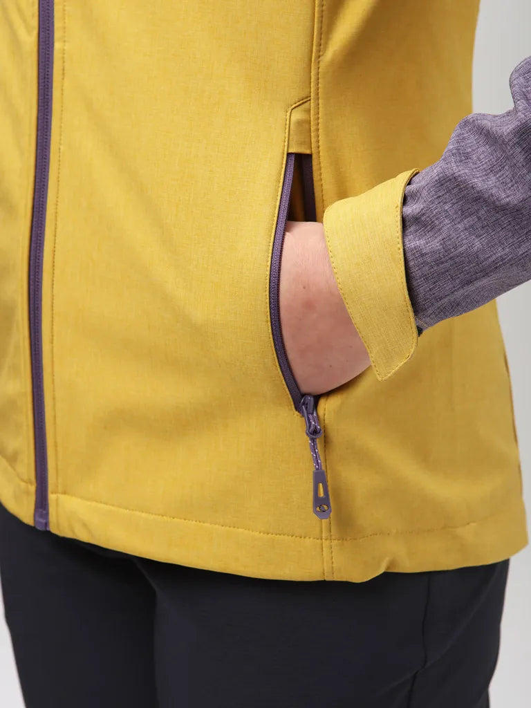 Giacca softshell da donna loap laskona giallo xl