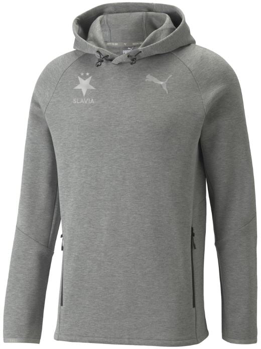 Men's Sweatshirt Slavia Puma Evostripe Hoodie Grey, S