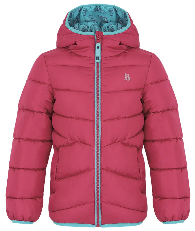 Girls Jacket Loaf Inlas Pink 146-152 - Trendy & Warm