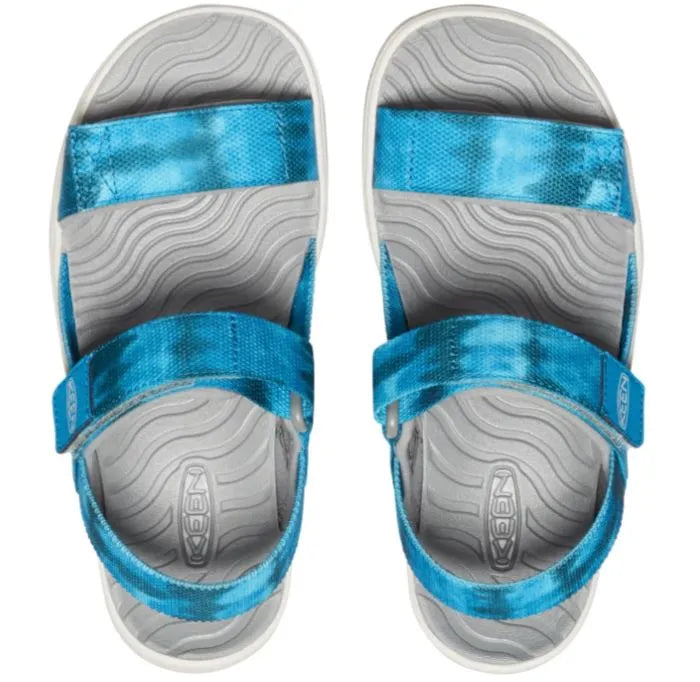 Keen jr elle backstrap sea mosse-fjord blue kids sandals 29