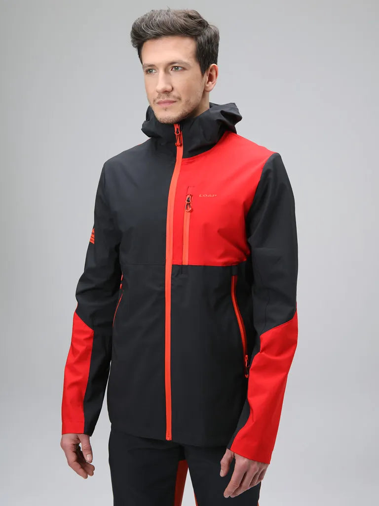 Herenjack Loaf Uldan Grijs -Rood 2xl - Warm & Trendy