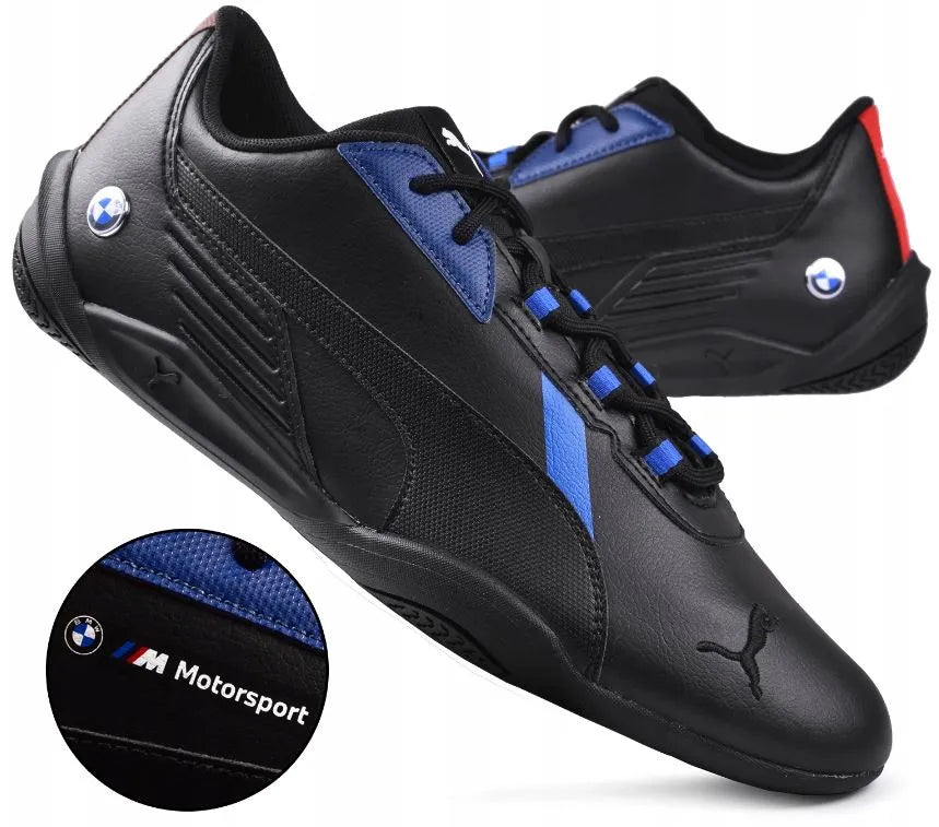 PUMA BMW R-CAT Machina Sneakers Men Black-Blue 44.5