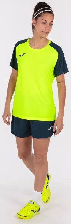 Dámske tričko Joma Academy IV Fluor Yellow-Navy, S