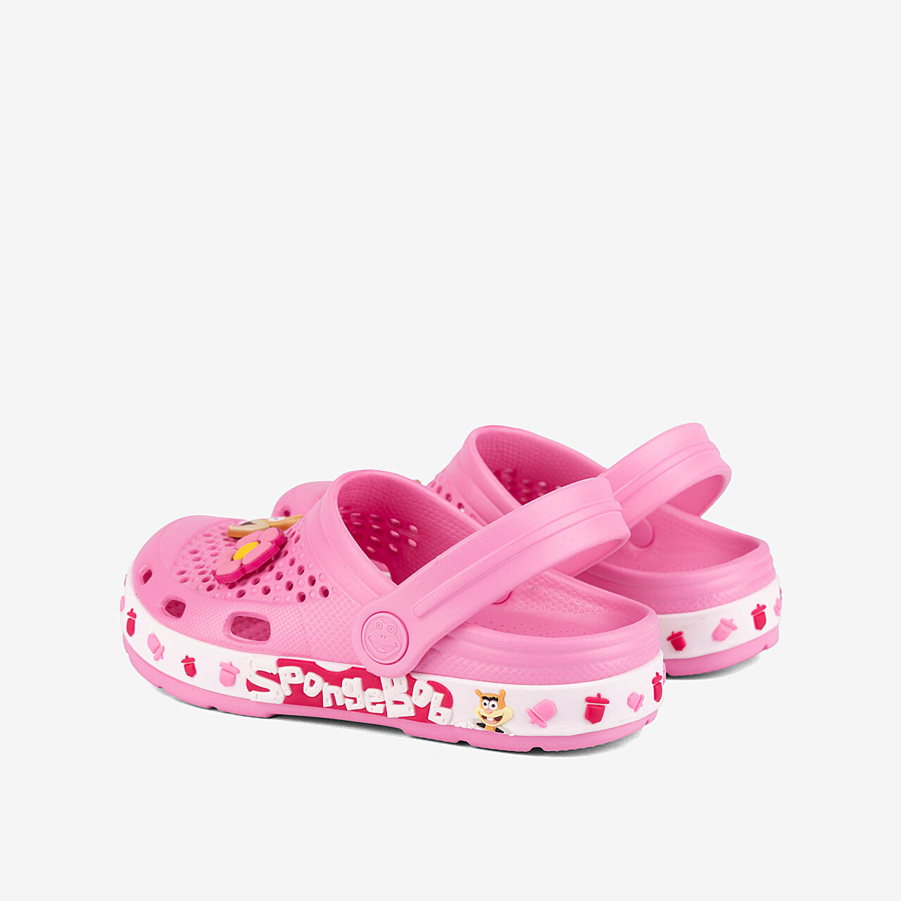 Dětské dřeváky COQUI LINDO Dk. Pink/White SB Sandy + Amulet 26/27