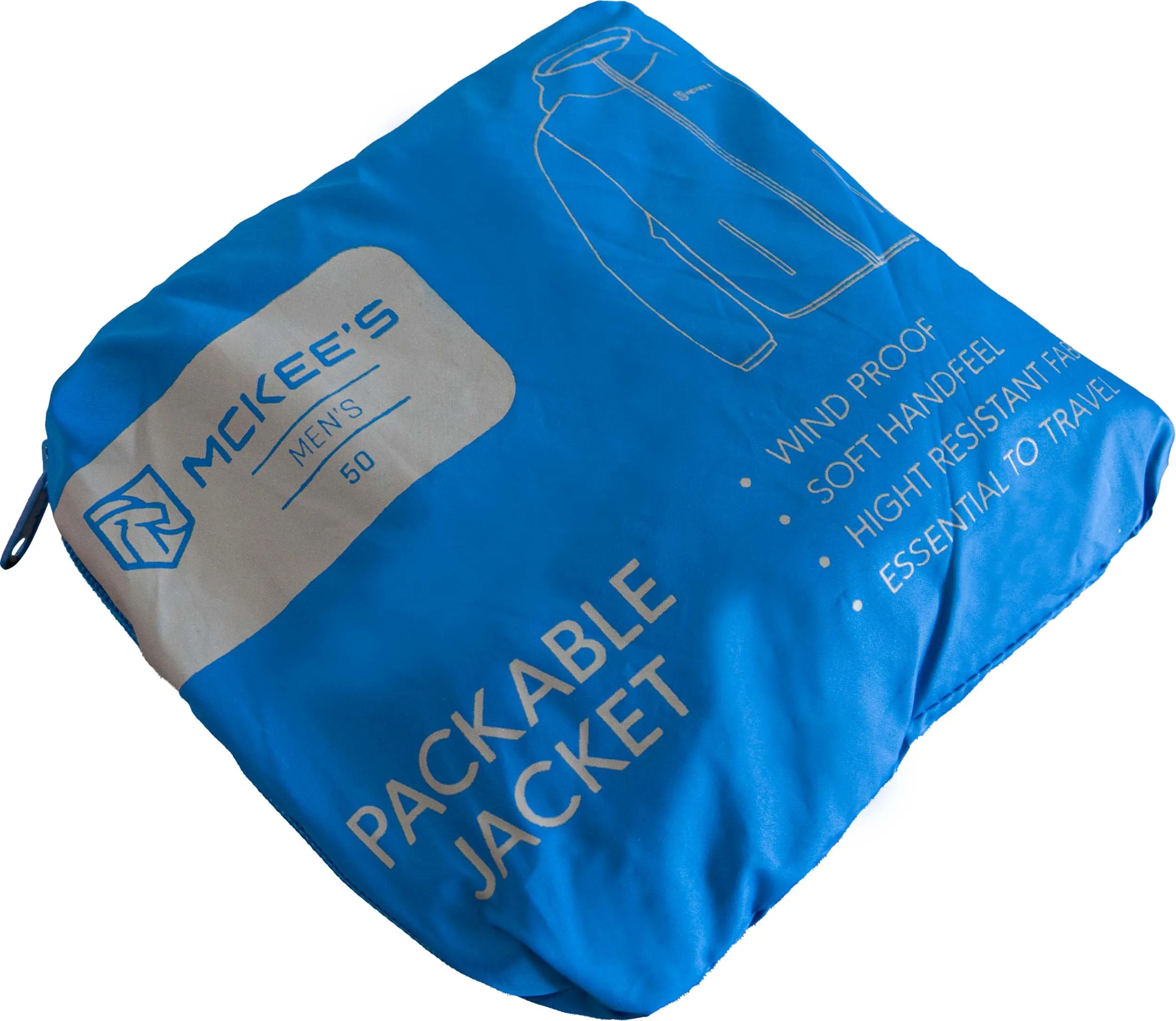 McKees Cimone Royal Blue Herenjack - winddicht und atmungsaktiv