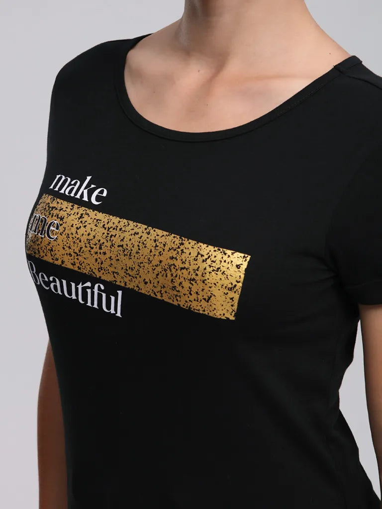 Ladies T -Shirt Lapil Abilla M - Oddychająca i trwałe bawełniana bawełna