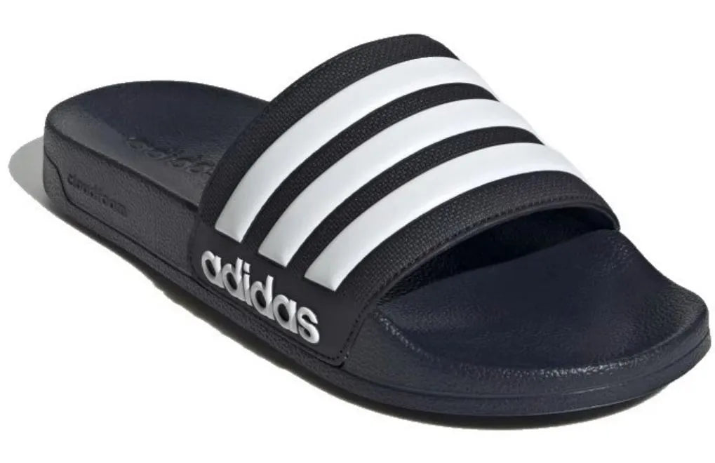 Pantofole adidas unisex adiletten core blu nero 40.5