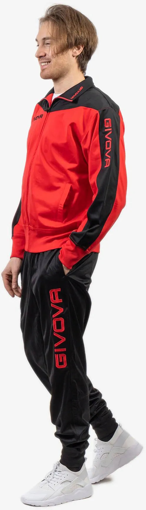 Sports Set Givova Roma Red-Black XL