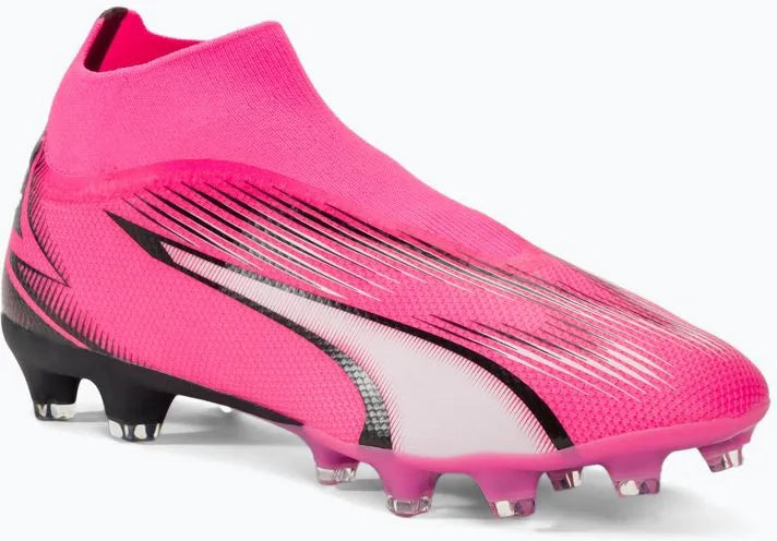 Fotbalové boty Puma Men Ultra Match+ LL FG-AG Pink-White-Black Pink 44