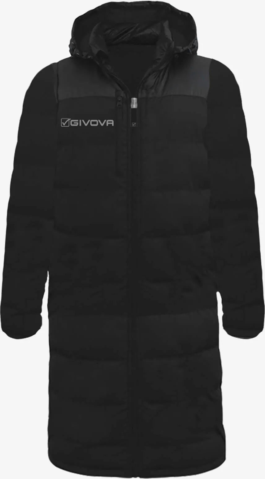 Cappotto invernale maschile givova nero 3xl