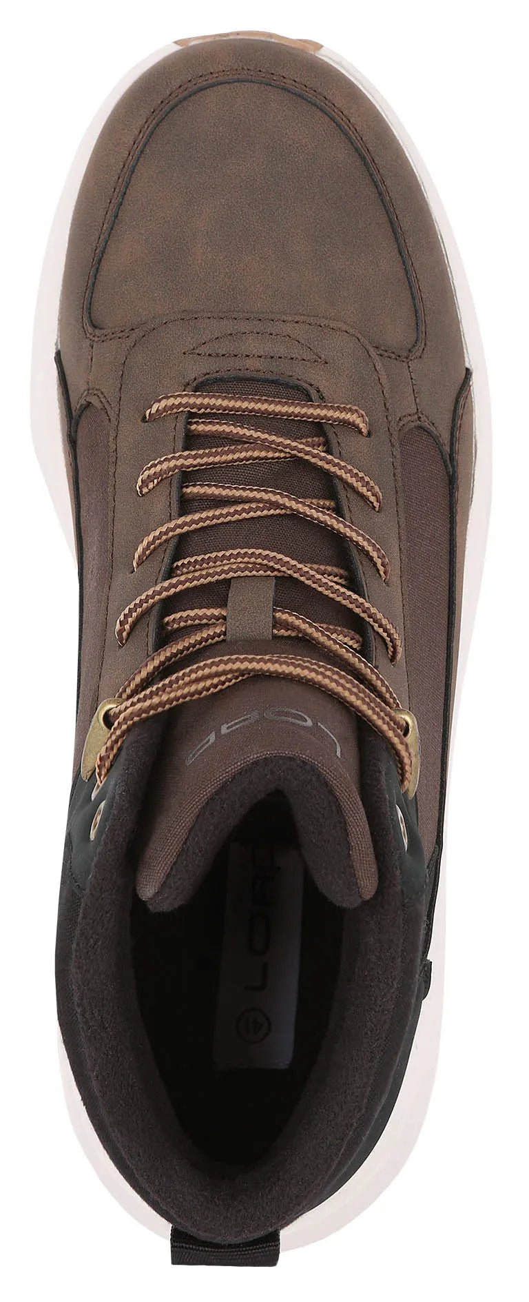 Loaf Wester Brown 44: Warme Leder -Winterstiefel Männer