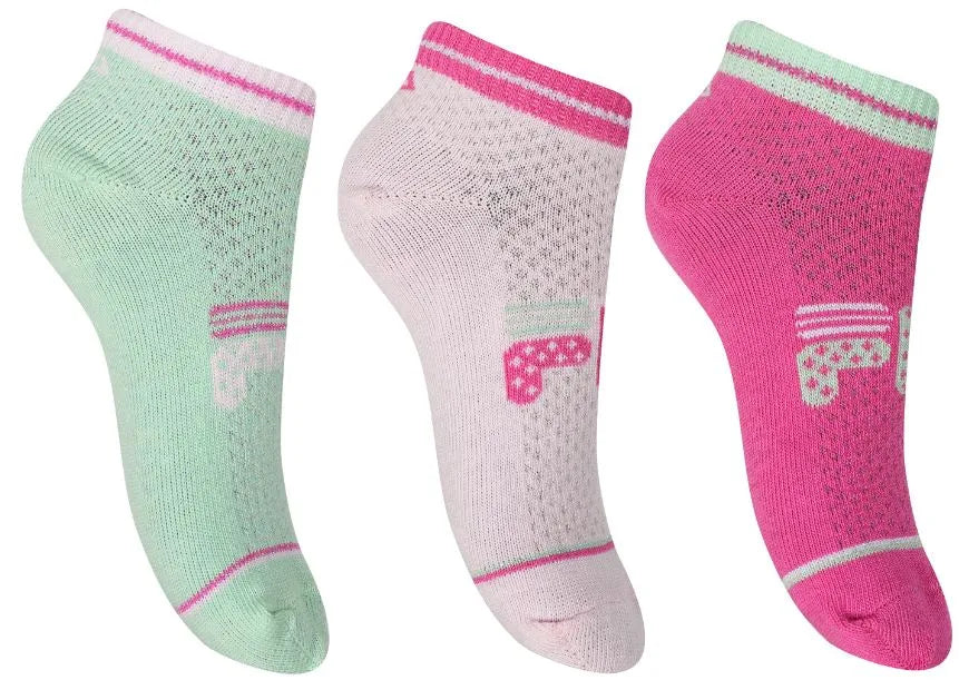 Fila socks 3-pack jr girl quarter lipstick mix 27-30