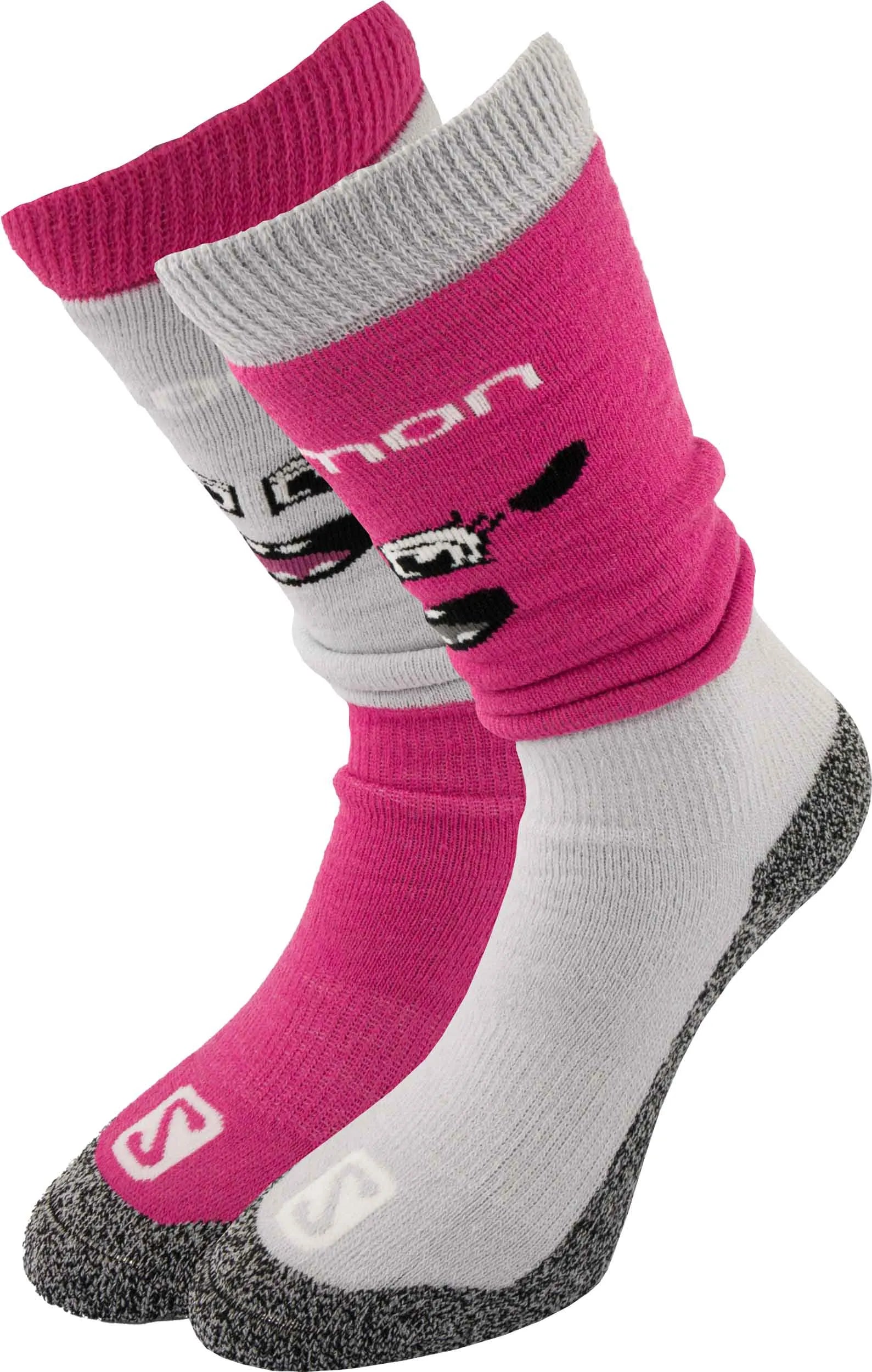 Salomon jr diablo m 2-pack grau/rosa 31-34