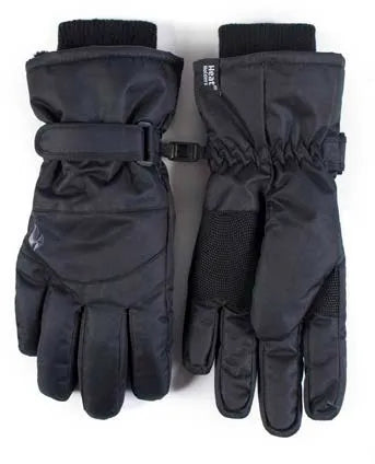 Guanti da sci nero signore m -l - caldo e morbido