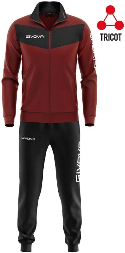 Sportset Givova Visa Triacetato Wine/Black 3XL