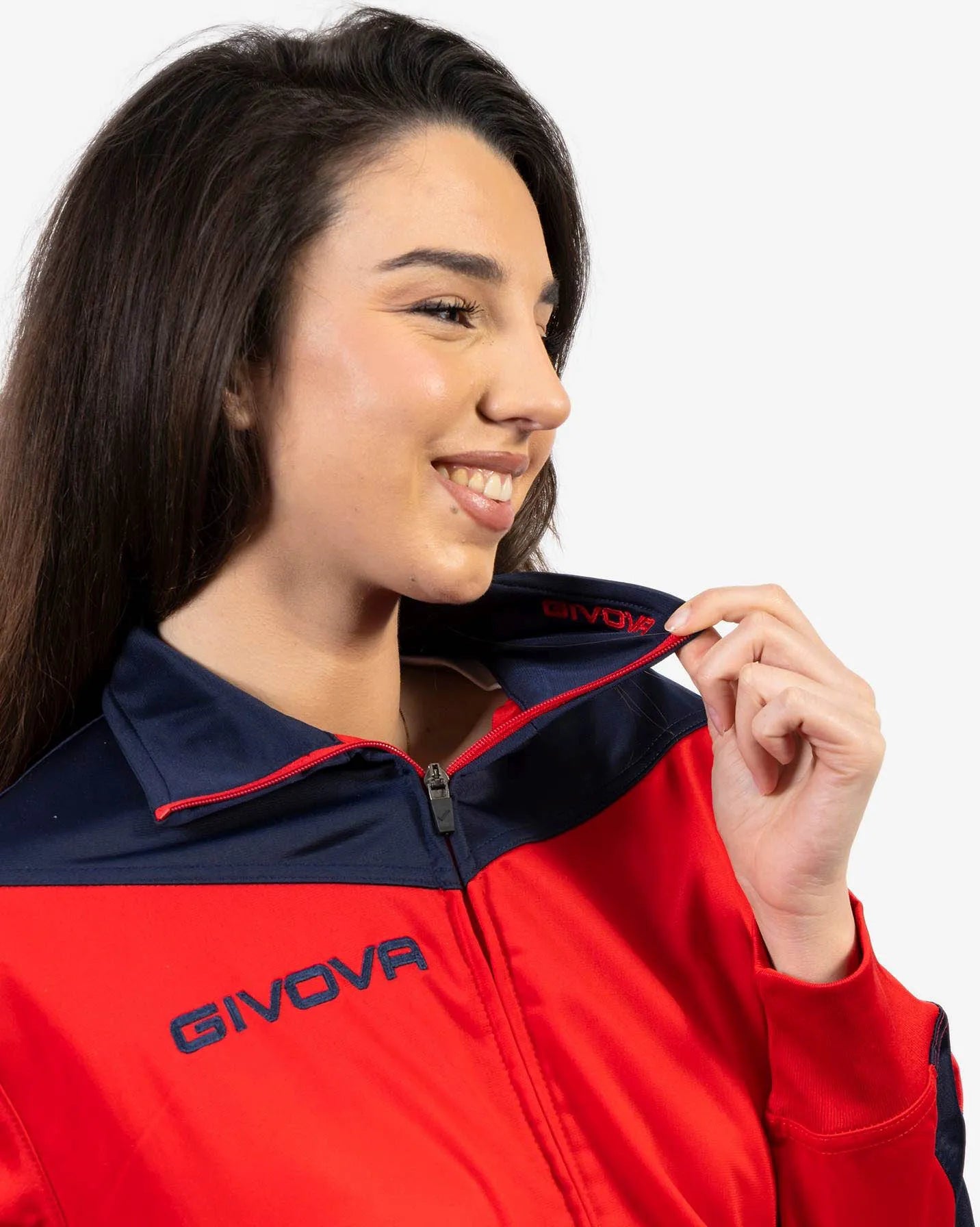 Zestaw sportowy givova roma czerwony niebieski xl