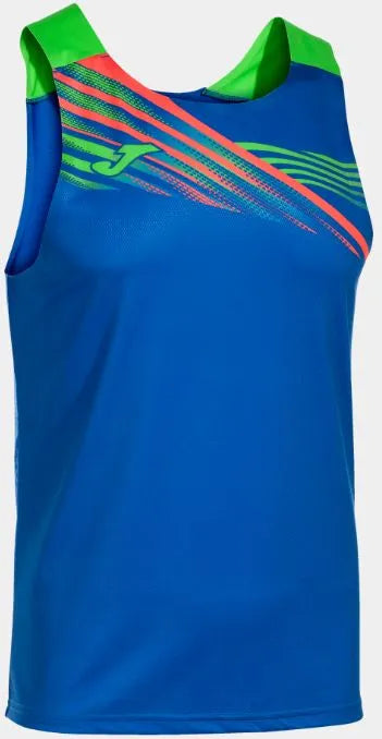 Férfi sport póló Joma Elite X Royal-Fluor Green Blue XL