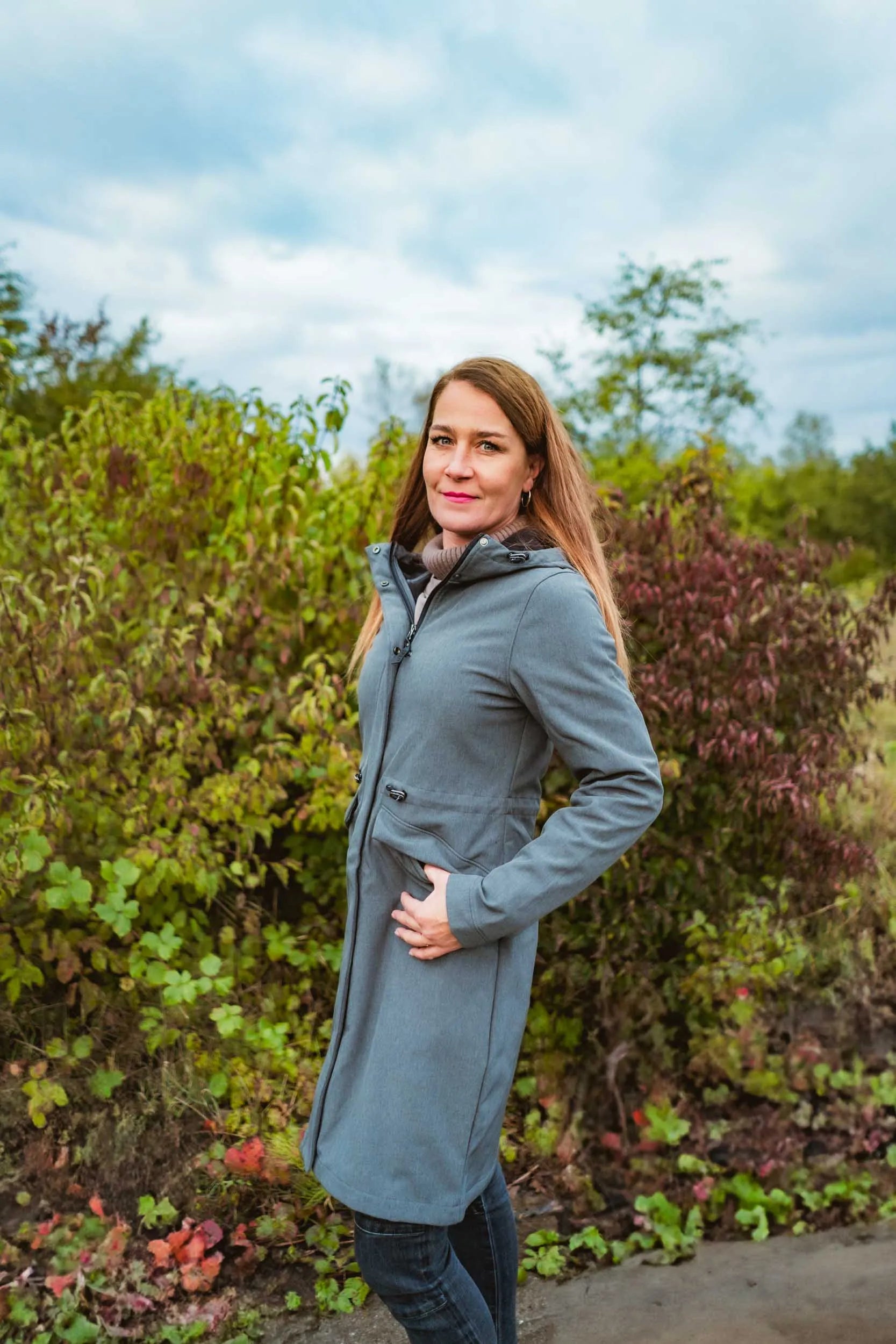 Loap lunara tmavě šedá ženský softshell kabát, s