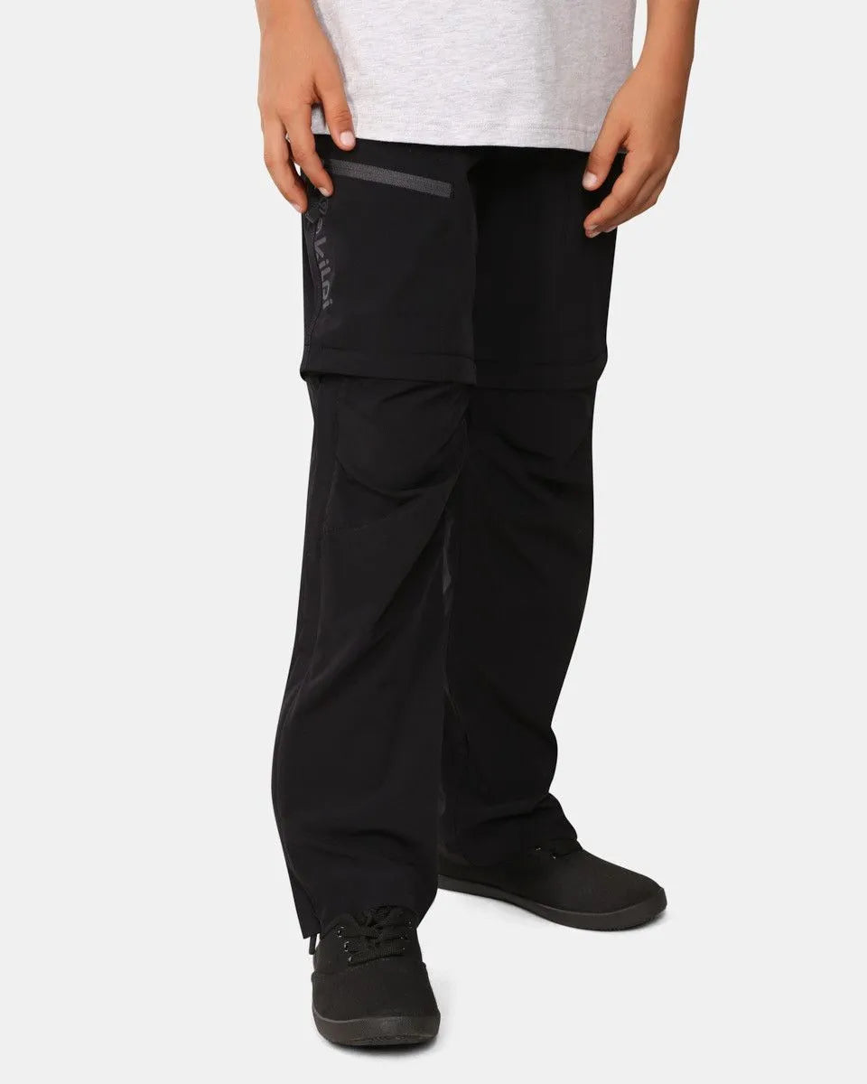 Pantaloni da esterno per ragazzi Kilpi Hosio-JB Nero 134