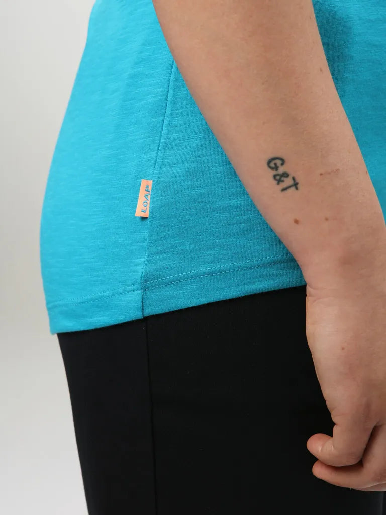 T-shirt femminile loap blavekarka turchese turchese m