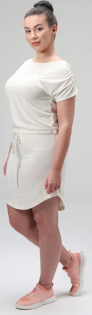 Elegantné dámske šaty Biely Loap Bugatela - L, letné šaty