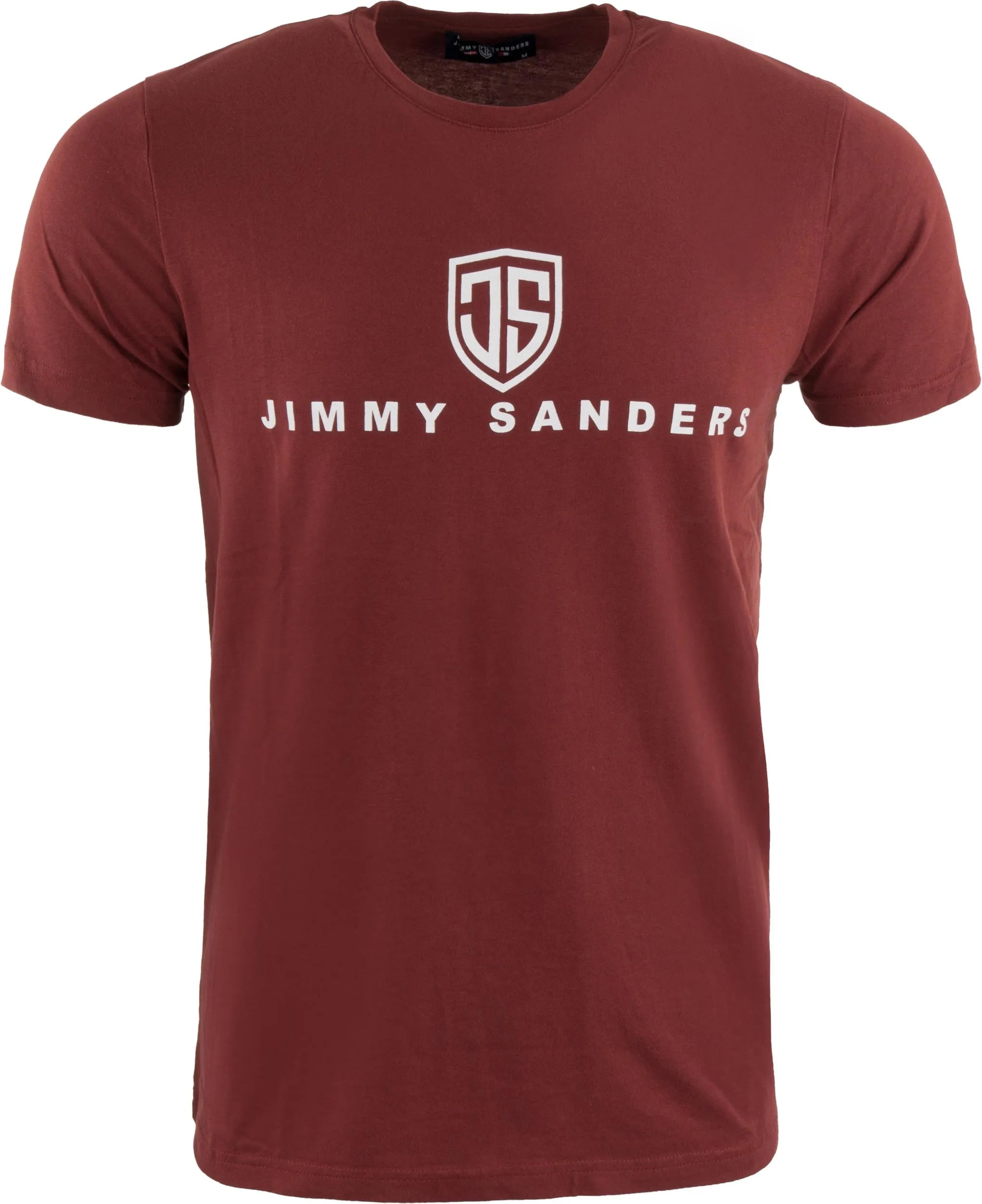 Jimmy Sanders Bordeaux t -shirt Men l - Cotton & Comfort