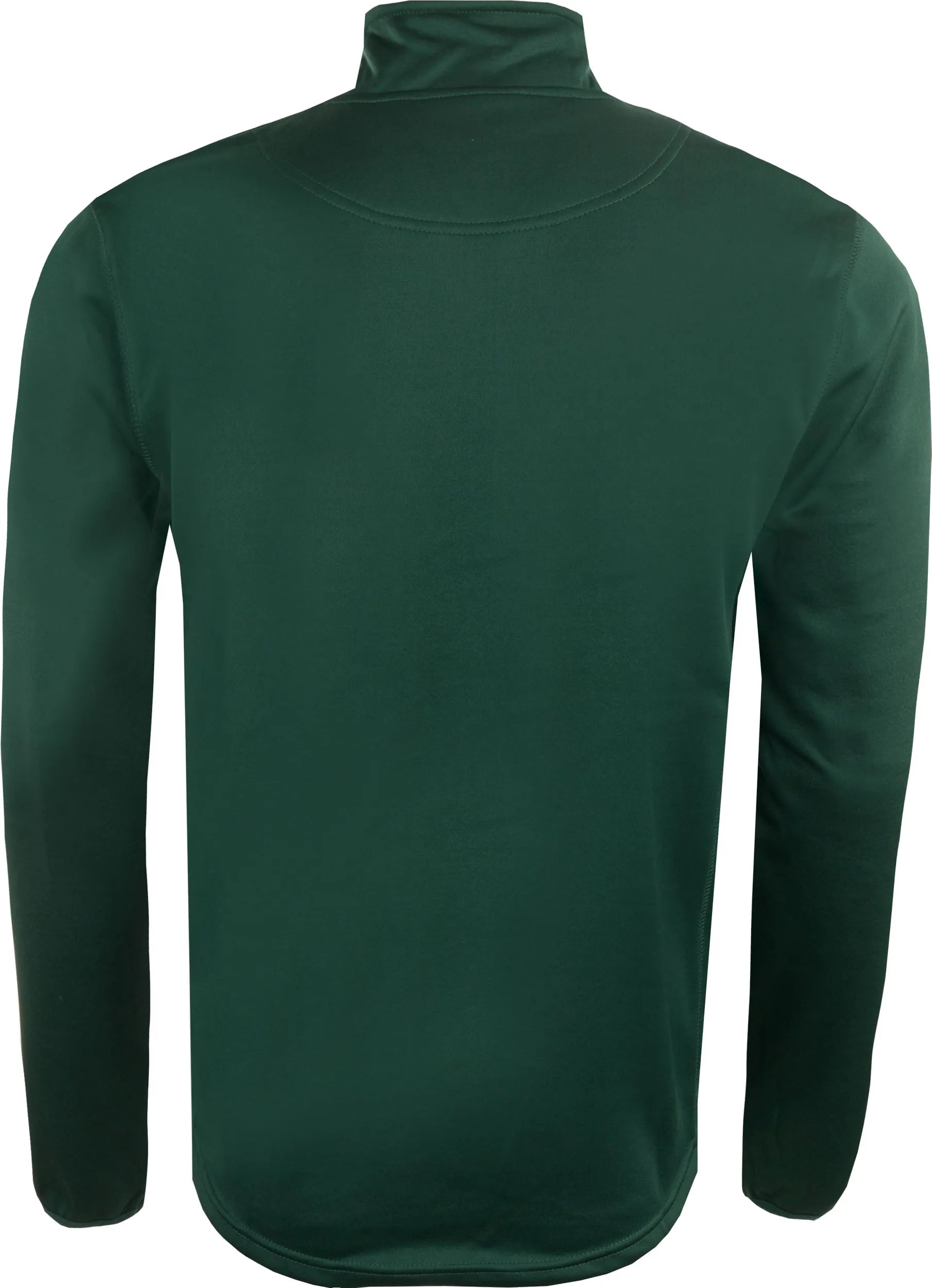 Mænd 1/4 ZIP Midlayer Sweatshirt Green - PlayerLayer