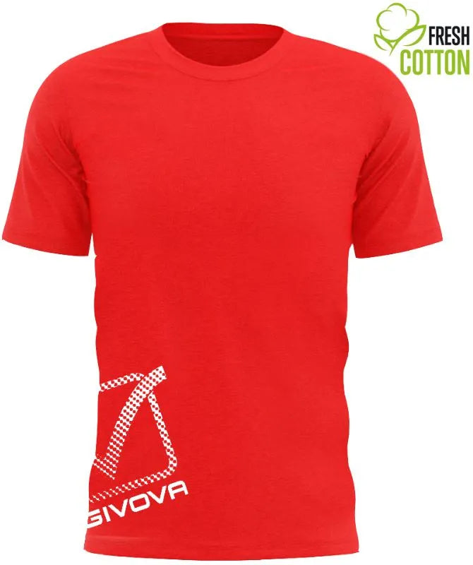 Cotton t-shirt givova reflective red l