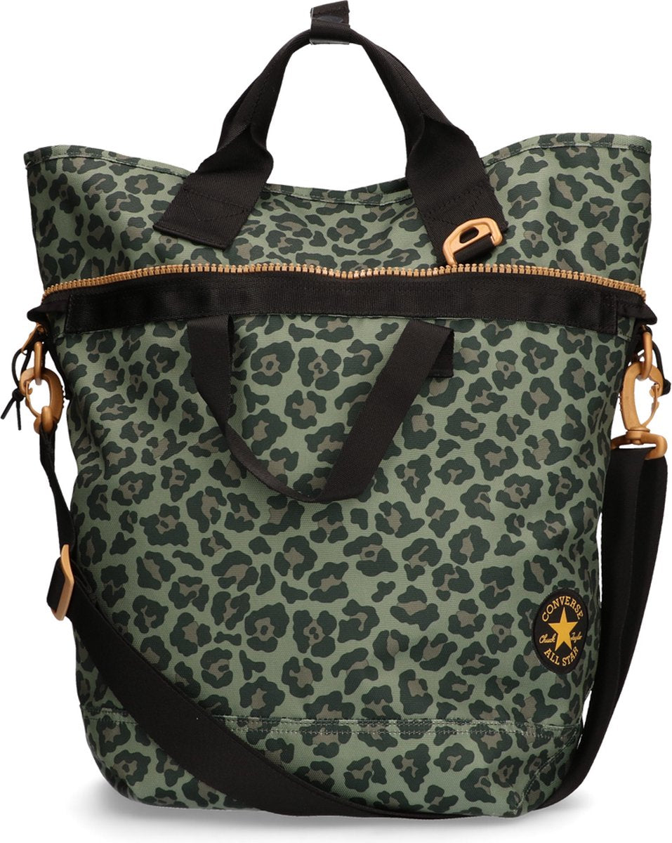 Converse Tote Bag Olive Leopard