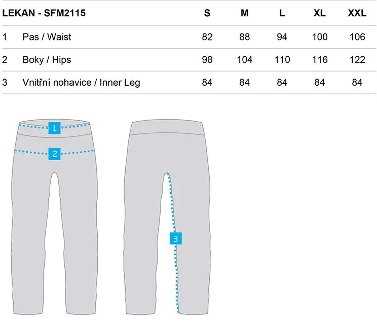 Mænds softshell bukser Loaf Lekan 2xl - vindtæt og åndbar