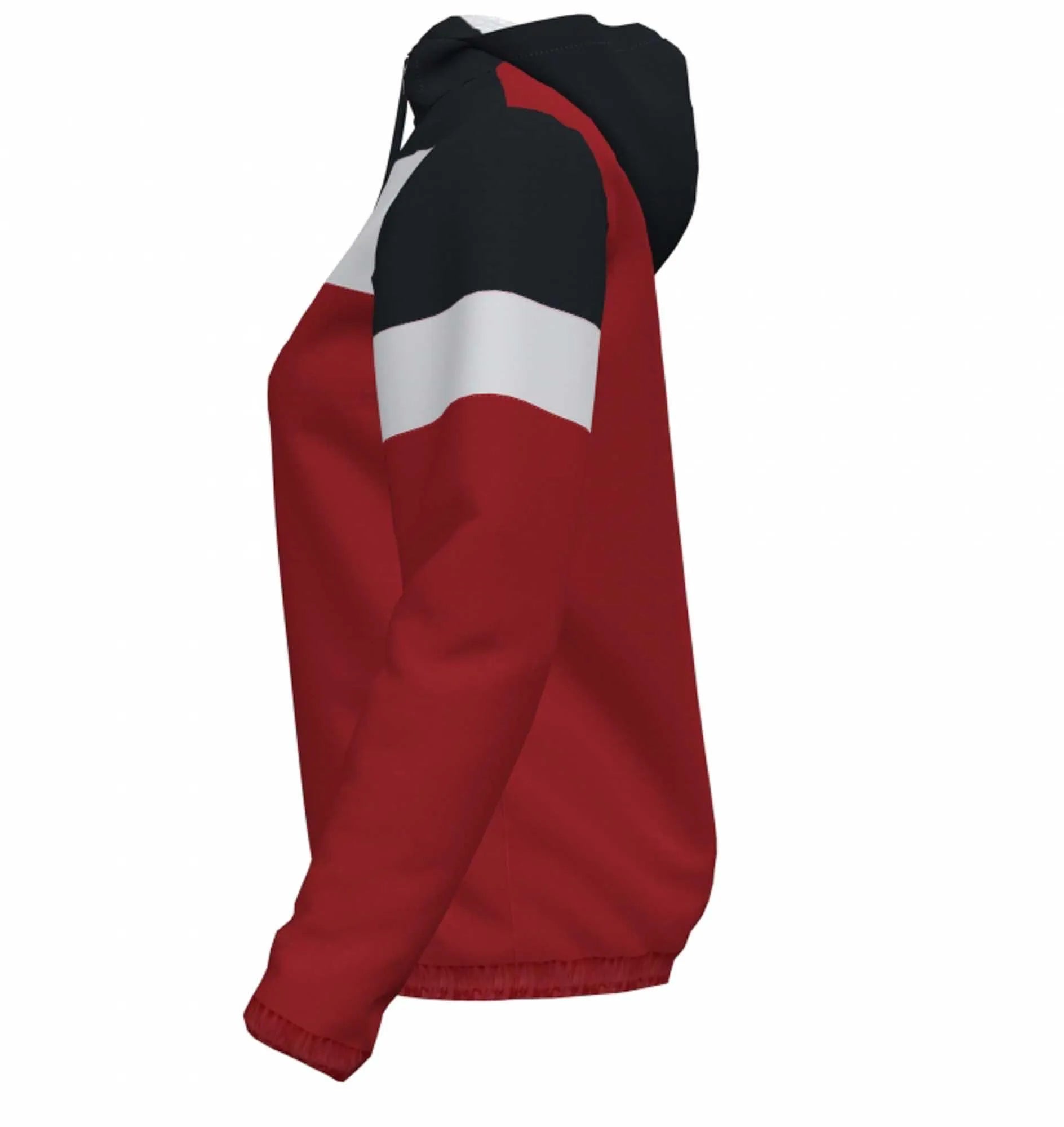 Jacket na mBan Joma Crew IV Rainjacket Dearg-Black 2xl