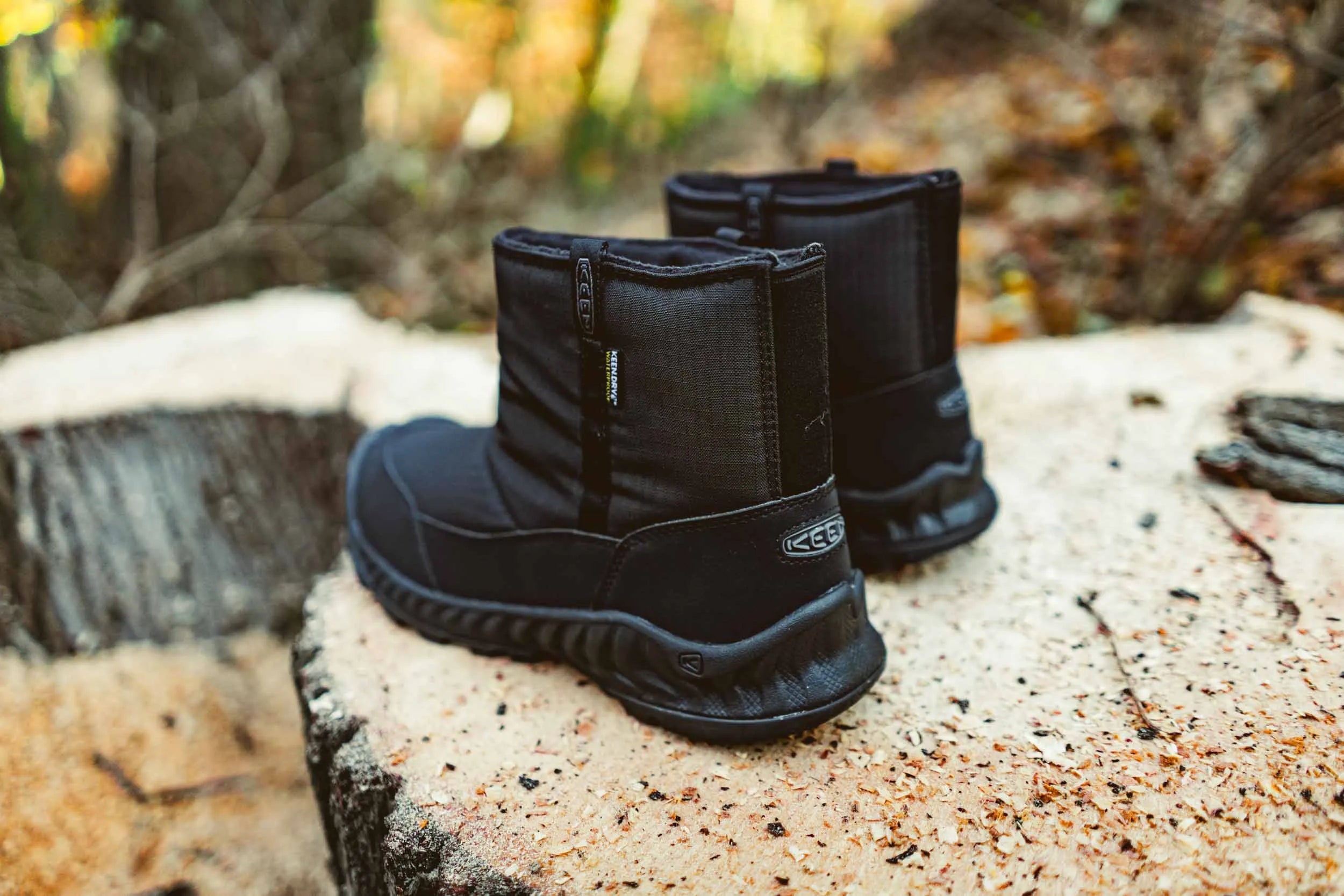 Women's winter boots keen wmns hood nxis pull on wp black-black black 38